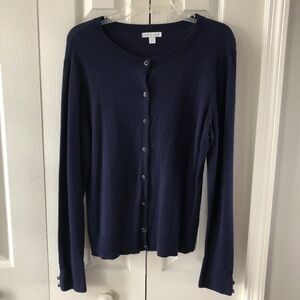 New York Co, Womens' Navy Cardigan, XL